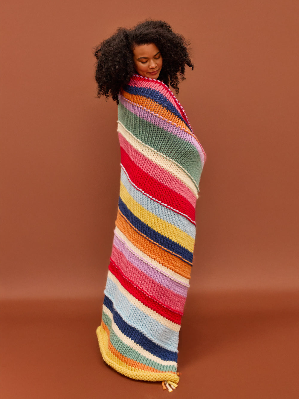 Rainbow Billie Blanket Knit Kit