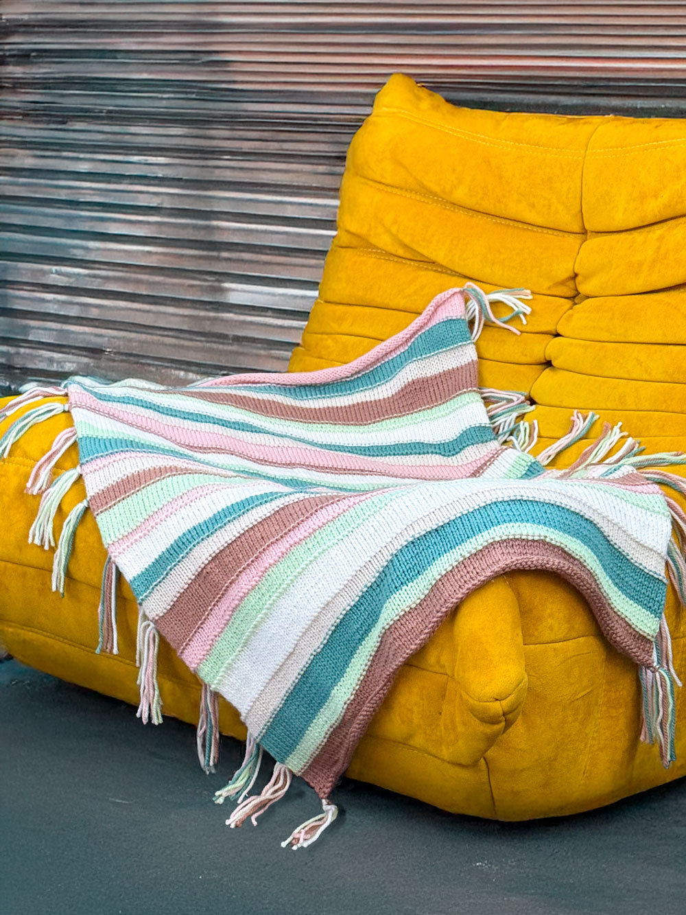 Neutral Baby Billie Blanket Knit Kit