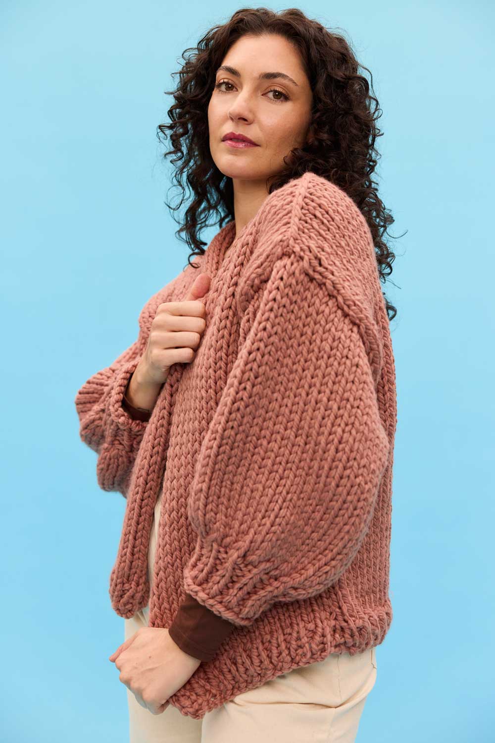 Jane Beginner Cardigan Knit Kit