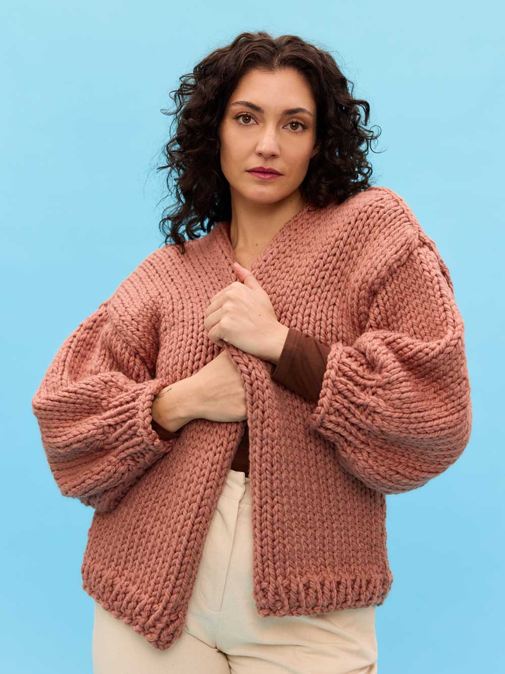 Jane Beginner Cardigan Knit Kit