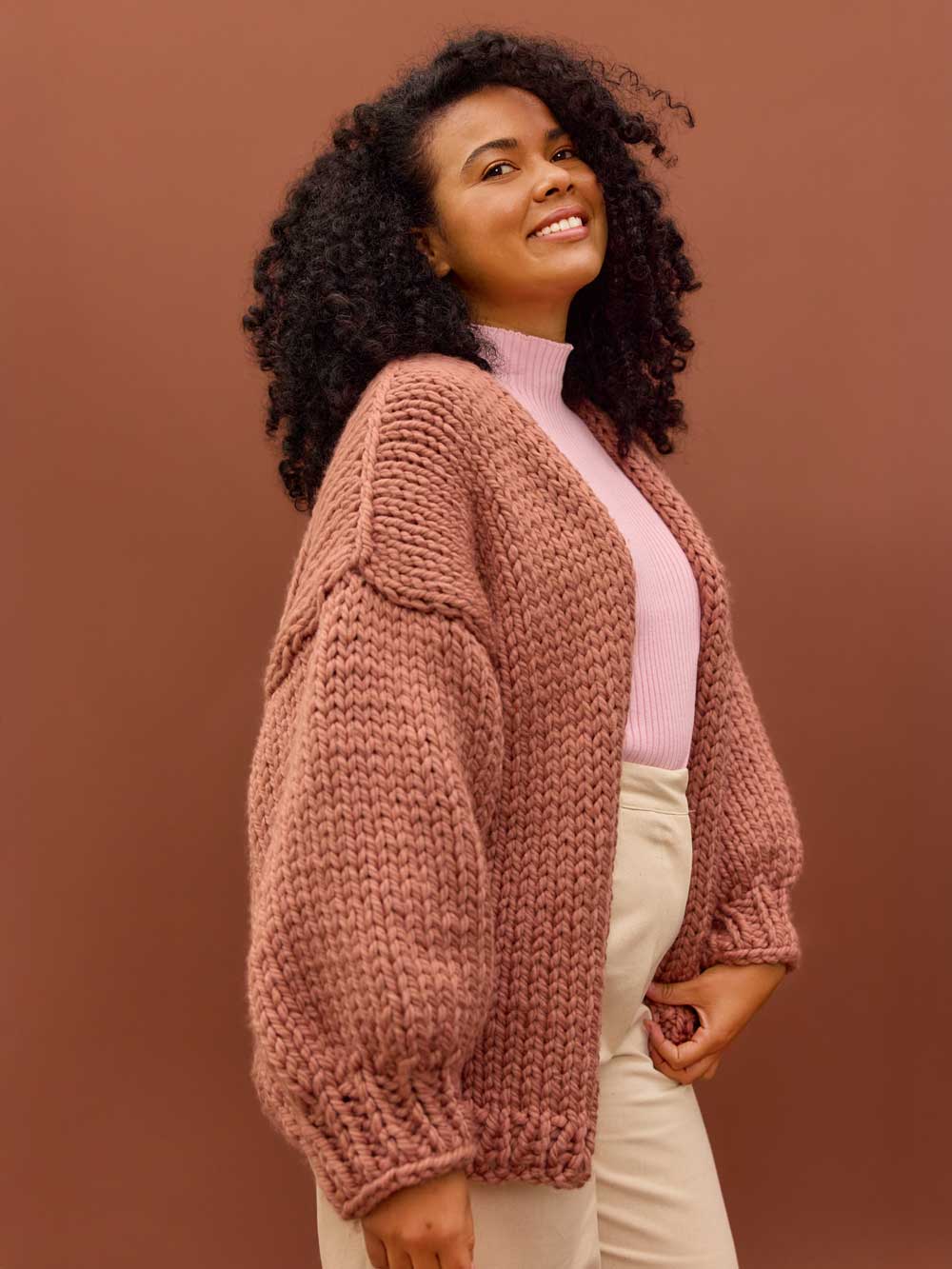 Jane Beginner Cardigan Knit Kit
