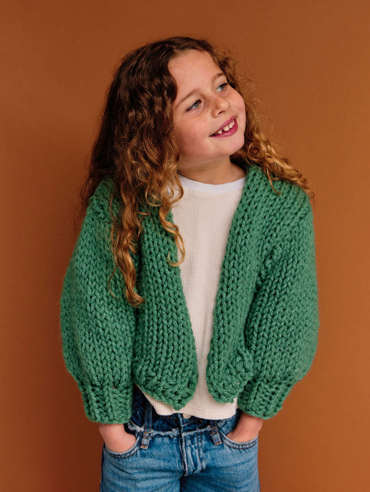 Mini Jane Cardigan Knit Kit