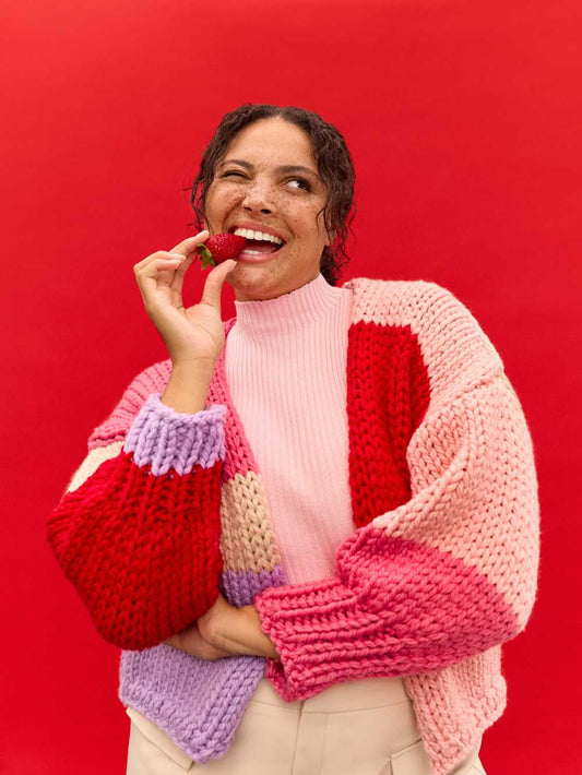 Olivia Beginner Cardigan Knit Kit